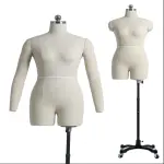 Fully Adjustable Dress Form on Wheels - Tailor Mannequin with Soft Arms for Seamstresses - Adult Size Dressmaking Tool for Sewing Projects, Crafting & Fitting