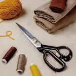 KEARING 12 Inch Heavy Duty Fabric Scissors, Professional Tailor Shears for Precision Cutting of Leather, Denim, and Multi-Layer Fabrics for Sewing, Dressmaking, Cutting - 1 lb - Right-Handed