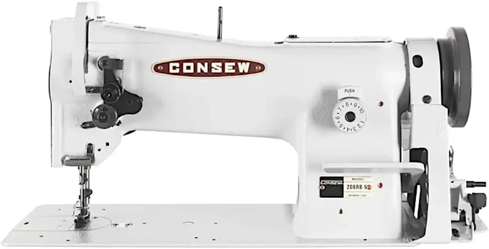 Consew 206RB-5 Single Needle Compound Feed Walking Foot Lockstitch Industrial Sewing Machine Head