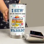 SANDJEST Sewing Tumbler 20oz Stainless Steel Insulated Travel Mug Cup for Women Girls Grandma Mom Sewing Gifts for Birthday Christmas Mothers Day