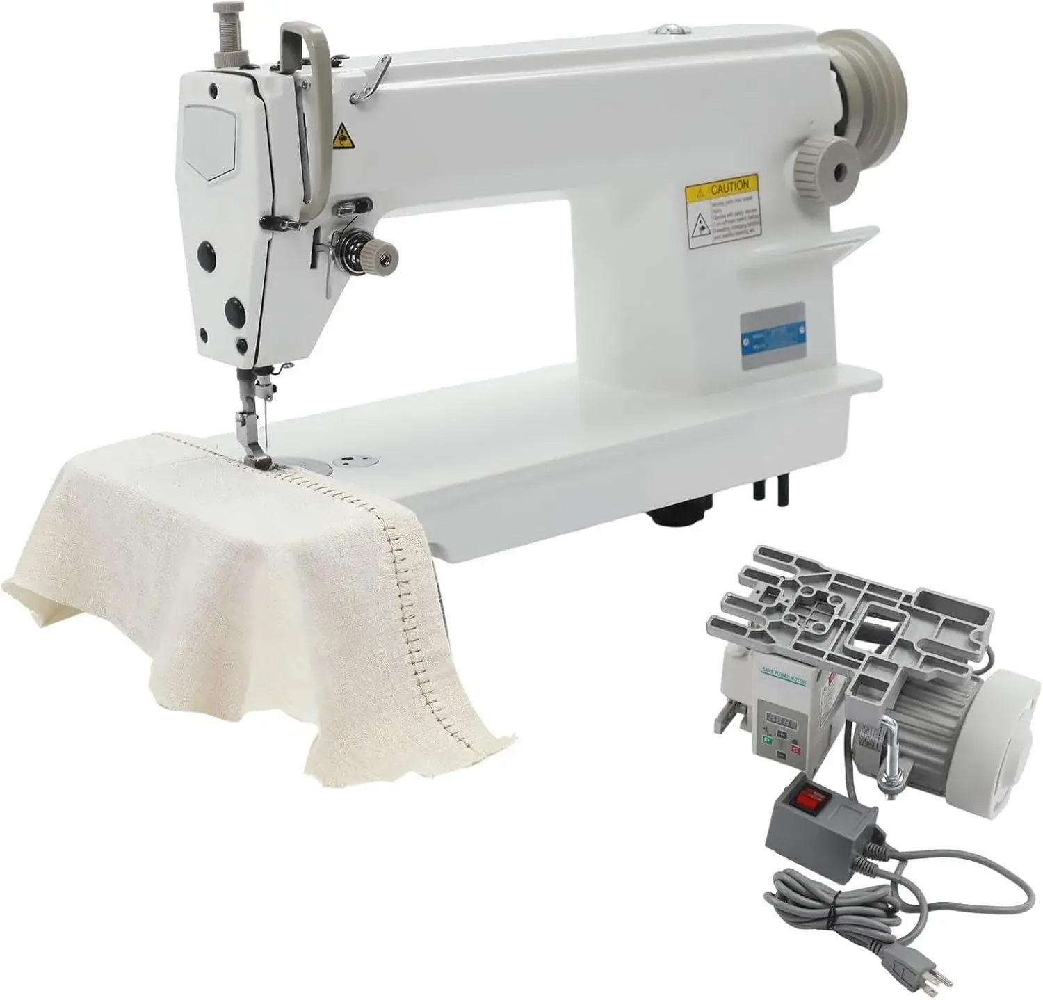 550W Industrial Sewing Machine 1/2HP Commercial Grade Sewing Equipment with Motor 0-5 mm Electric Upholstery Sewing Tool Heavy Duty for Tailors