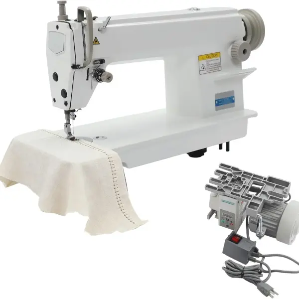 550W Industrial Sewing Machine 1/2HP Commercial Grade Sewing Equipment with Motor 0-5 mm Electric Upholstery Sewing Tool Heavy Duty for Tailors