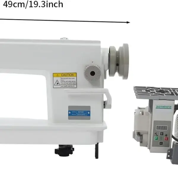 550W Industrial Sewing Machine 1/2HP Commercial Grade Sewing Equipment with Motor 0-5 mm Electric Upholstery Sewing Tool Heavy Duty for Tailors