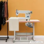 550W Industrial Sewing Machine 1/2HP Commercial Grade Sewing Equipment with Motor 0-5 mm Electric Upholstery Sewing Tool Heavy Duty for Tailors