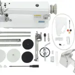550W Industrial Sewing Machine 1/2HP Commercial Grade Sewing Equipment with Motor 0-5 mm Electric Upholstery Sewing Tool Heavy Duty for Tailors