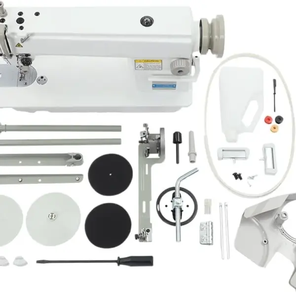 550W Industrial Sewing Machine 1/2HP Commercial Grade Sewing Equipment with Motor 0-5 mm Electric Upholstery Sewing Tool Heavy Duty for Tailors