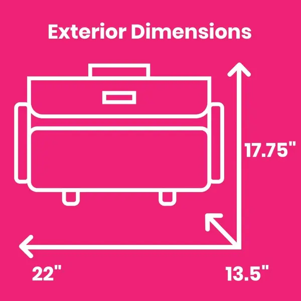 Everything Mary 4 Wheels Collapsible Deluxe Sewing Machine Storage Case - Rolling Trolley Carrying Bag for Brother, Singer