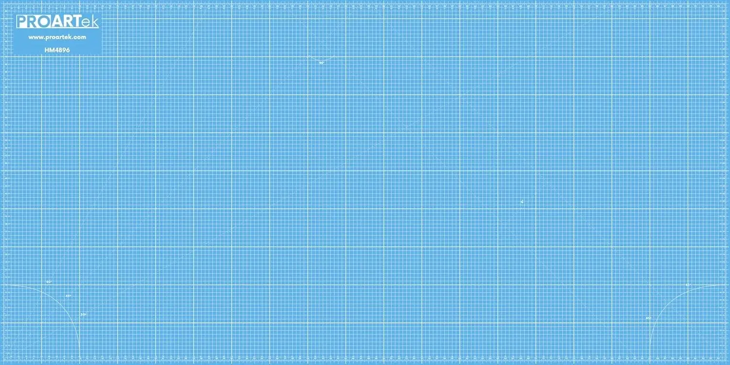 Proartek PK00080 Professional Cutting Mat, HM4896, 48 x 96 Inches; Self-Healing, Double-Sided Blue/Gray Mat for Quilting, Sewing, Hobbies & Crafting