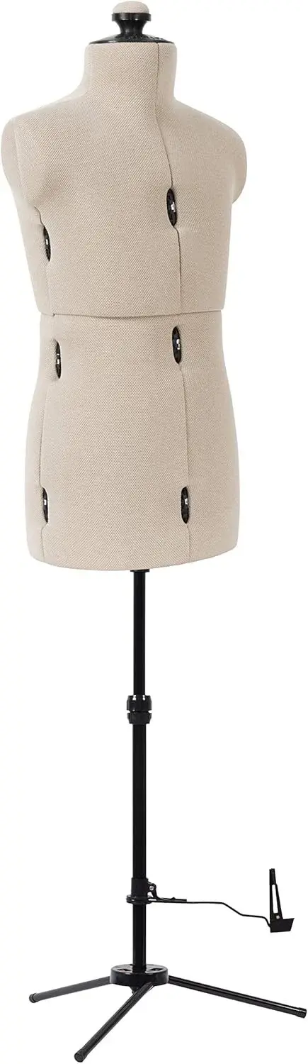 Dritz Little Double Adjustable Dress Form - Child Sizes US S-XL - Children's Clothing Mannequin for Sewing and Draping - Pinnable Sewing Mannequin with 13 Dials for Fitting + 360 Hem Guide