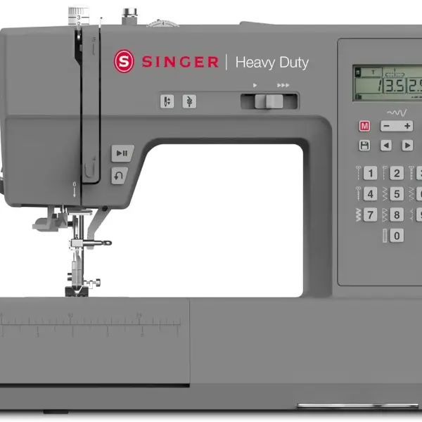 SINGER Heavy Duty 6700C Computerized Sewing Machine with Accessory Kit | Strong Motor with Enhanced Piercing Power, 411 Stitch Applications, LCD Screen, Full Metal frame & 1-step Buttonhole
