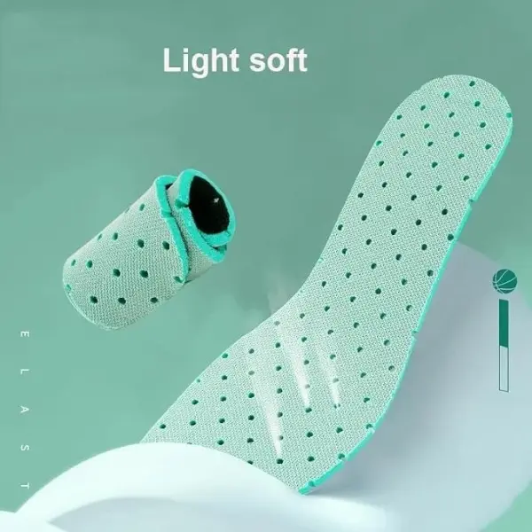 Breathable Sport Insole Lightweight Soft Ventilate Soles Insert Feet Care Men Women Cool Shoe Pads