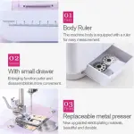 Multifunction Household Sewing Machine 505A 12 Built-in Stitches,Best Electric Sewing Tool for Beginner