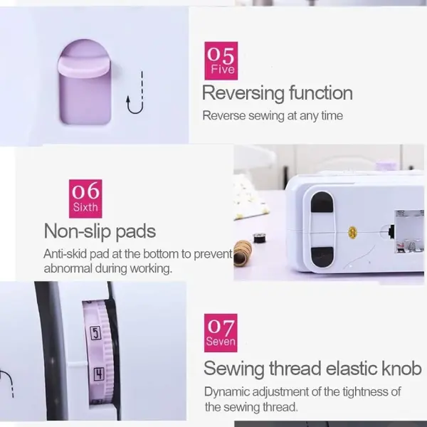 Multifunction Household Sewing Machine 505A 12 Built-in Stitches,Best Electric Sewing Tool for Beginner