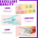 Swpeet 48Pcs Sewing Tools Kit, Tailors Chalk, Sewing Fabric Chalk, Sewing Fabric Pencils, 5-in-1 Sliding Gauge Measuring Sewing Ruler Tool, Heat Erasable Fabric Marking Pens with 4 Refills