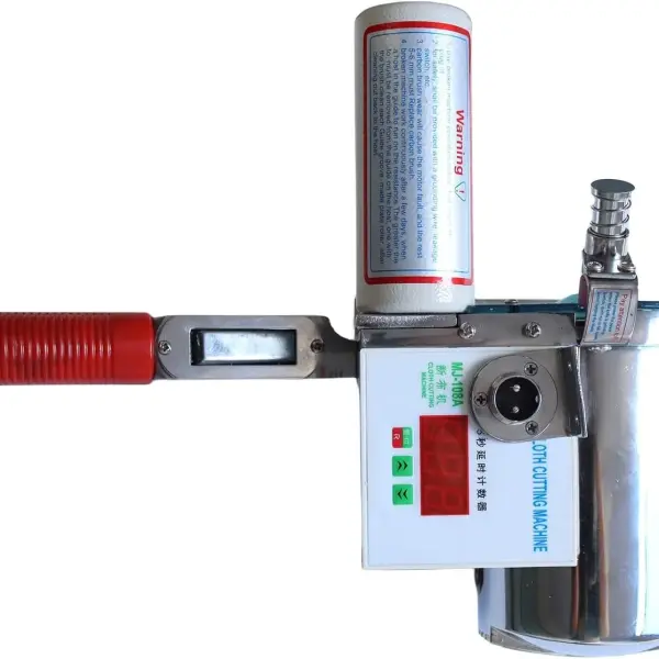 INTSUPERMAI High Speed Delay Function Fabric End Cutter High-speed Fabric End Cutter Machine Fabric Cutter Cloth Cutter with 86.6 inch Rack and Digital Counter 220V