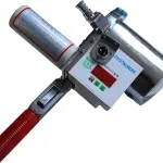 INTSUPERMAI High Speed Delay Function Fabric End Cutter High-speed Fabric End Cutter Machine Fabric Cutter Cloth Cutter with 86.6 inch Rack and Digital Counter 220V