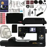 Bernette B79 Harry Potter Edition 2-in-1 Sewing & Embroidery Machine with 3 Embroidery Hoops & 130 Polyester Threads