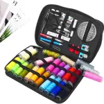 SOFXnng Sewing Kits DIY Multi-Function Box Set for Hand Quilting Stitching Embroidery Thread Accessories Tools for Travel Home Beginners(98Pcs)