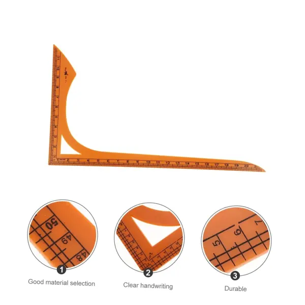 1pc Shape Sewing Ruler Accurate Measuring Tool for Tailoring Crafting and Quilting Scales and Smooth for Easy Use