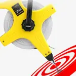 Multipurpose Nylon Fiber Tape Measure with Carrying Handle 3 Meter Reward ABS Tool for Construction Tailoring Indoor Outdoor Portable Handheld Measuring Tool
