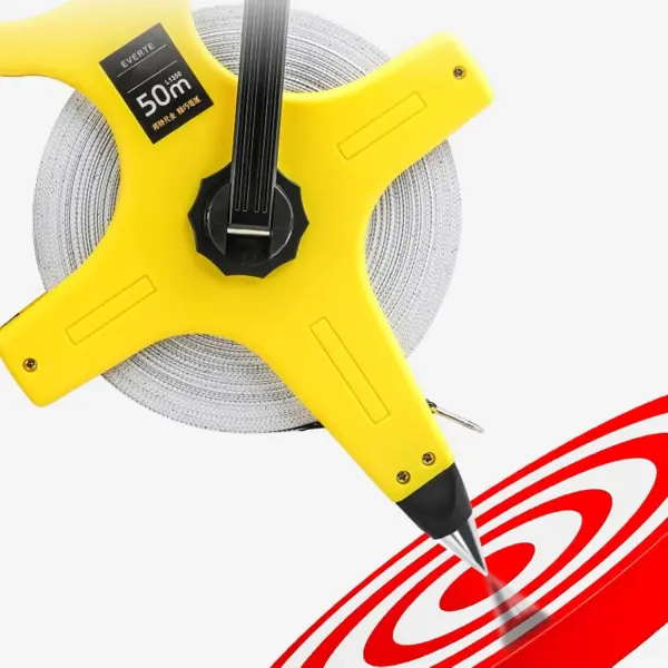 Multipurpose Nylon Fiber Tape Measure with Carrying Handle 3 Meter Reward ABS Tool for Construction Tailoring Indoor Outdoor Portable Handheld Measuring Tool