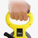 Multipurpose Nylon Fiber Tape Measure with Carrying Handle 3 Meter Reward ABS Tool for Construction Tailoring Indoor Outdoor Portable Handheld Measuring Tool