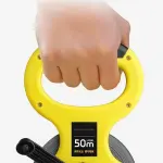 Multipurpose Nylon Fiber Tape Measure with Carrying Handle 3 Meter Reward ABS Tool for Construction Tailoring Indoor Outdoor Portable Handheld Measuring Tool