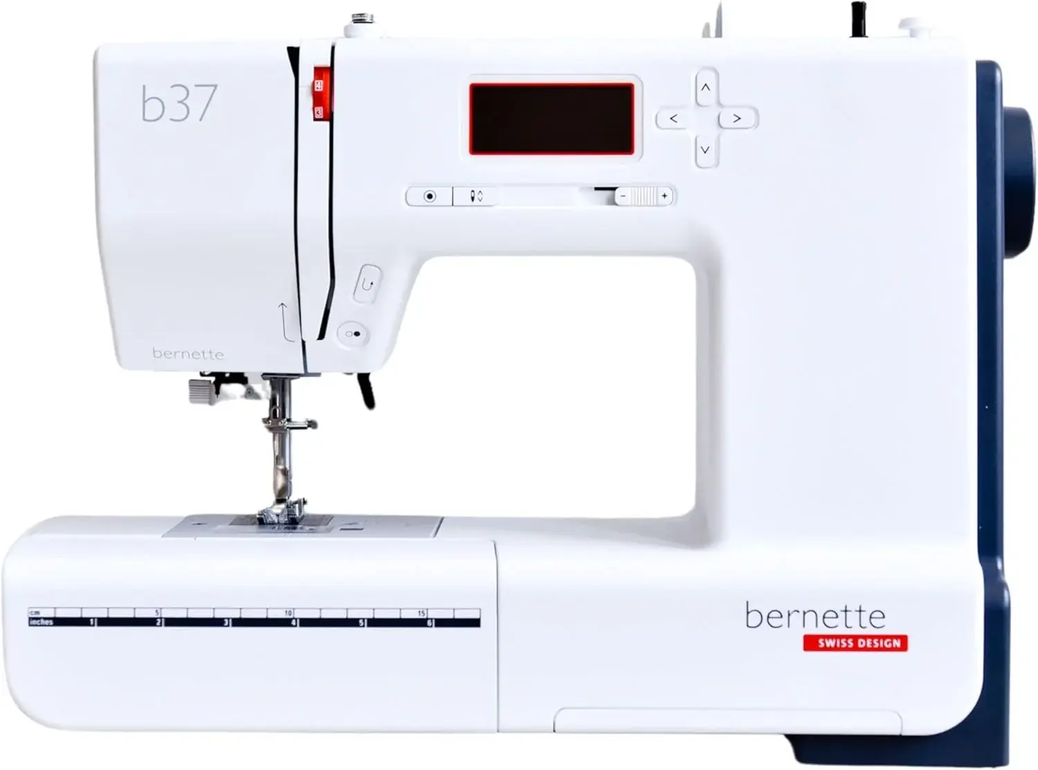 Bernette B37 Computerized Sewing Machine with LCD Display | Advanced Sewing & Quilting | 50 Stitches, One-Step Buttonhole, Automatic Needle Threader, Free Arm, LED Light |Adjustable Stitches