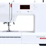 Bernette B37 Computerized Sewing Machine with LCD Display | Advanced Sewing & Quilting | 50 Stitches, One-Step Buttonhole, Automatic Needle Threader, Free Arm, LED Light |Adjustable Stitches