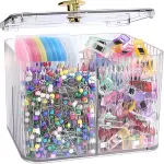 Mangpung Sewing Supplies and Accessories Kit,100Pcs Sewing Clips 800Pcs Pins &10PcsTriangle Tailors Chalk in a 3-Section Clear Organizer Jar,Sewing Notions Quilting Gift Set for Women Mom Grandma