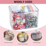 Mangpung Sewing Supplies and Accessories Kit,100Pcs Sewing Clips 800Pcs Pins &10PcsTriangle Tailors Chalk in a 3-Section Clear Organizer Jar,Sewing Notions Quilting Gift Set for Women Mom Grandma