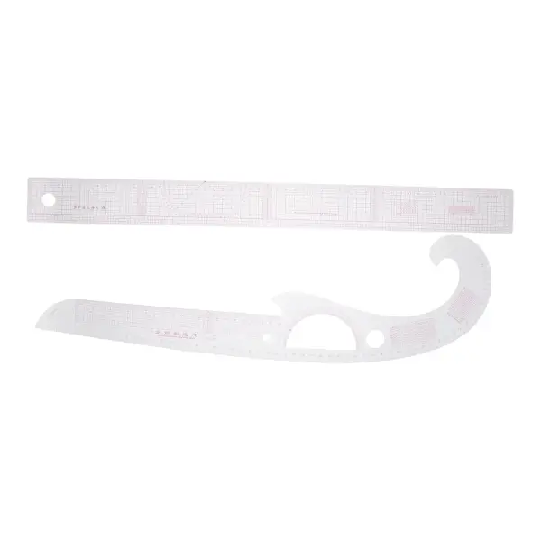 Curve Ruler Set for Pattern Making and Sewing, 2pcs French Curve Plastic Rulers for Clothing Design and Tailoring, Sewing Tools for Fashion Designers and Quilting