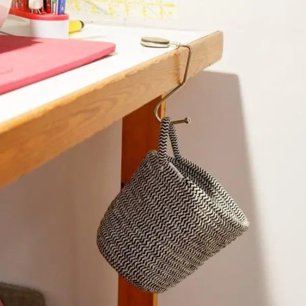 Madam Sew Hanging Scrap Bin with Magnetic Pin Holder | Organize Your Sewing Machine Area | Store Fabric Markers | Magnetic Pin Cushion Top | Essential Sewing Supplies