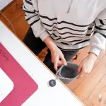 Madam Sew Hanging Scrap Bin with Magnetic Pin Holder | Organize Your Sewing Machine Area | Store Fabric Markers | Magnetic Pin Cushion Top | Essential Sewing Supplies