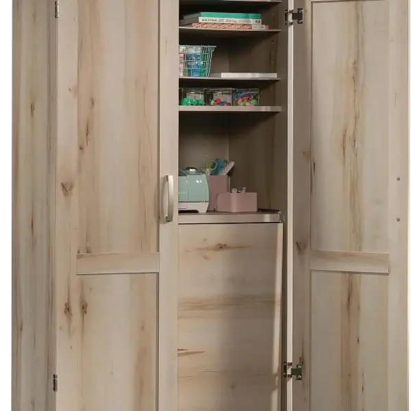 Sauder Miscellaneous Storage Craft & Sewing Armoire, Pacific Maple finish