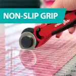 Creative Grids Stripology XL Slotted Quilting Ruler - CGRGE1XL – Made in USA, 17-3/4in x 22in, Non-Slip Grip Extra Large Acrylic Fabric Strip Cutting, Sewing, Crafting, Patchwork Ruler & Template