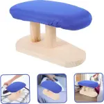 PRETYZOOM Cloth Covered Ironing Board with Wooden Stool and Padded Ironing Pad for Home Use Tabletop Ironing Tool for Clothes and Tailoring