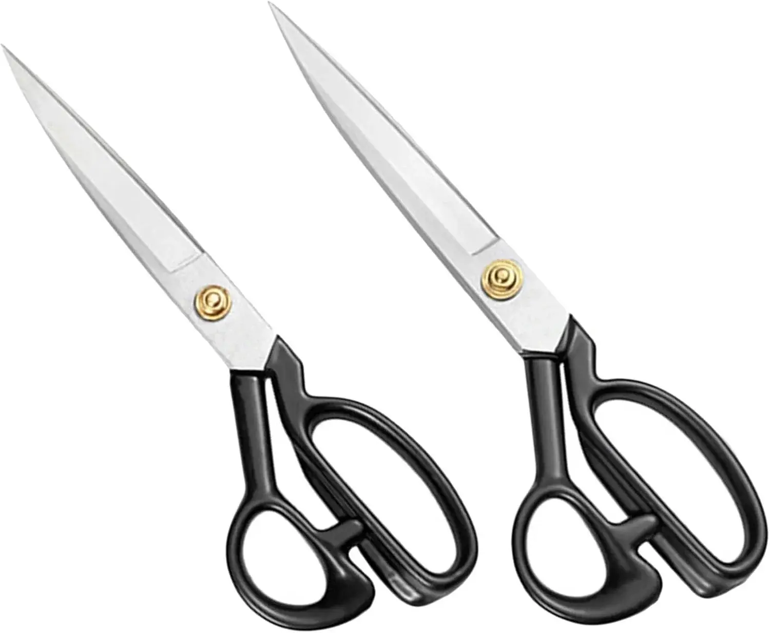 jojofuny 2pcs Heavy Duty Fabric Scissors for Tailoring Metal Sewing Shears for Dressmaking and DIY Projects Sharp Cutting Tools for Home Use