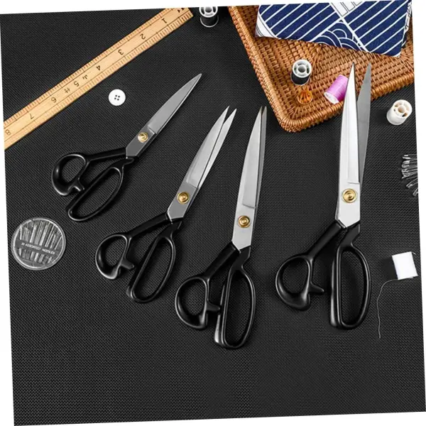 jojofuny 2pcs Heavy Duty Fabric Scissors for Tailoring Metal Sewing Shears for Dressmaking and DIY Projects Sharp Cutting Tools for Home Use