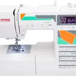 Janome MOD-50 Computerized Sewing Machine with 50 Built-In Stitches, 3 One-Step Buttonholes, Drop Feed and Accessories