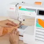 Janome MOD-50 Computerized Sewing Machine with 50 Built-In Stitches, 3 One-Step Buttonholes, Drop Feed and Accessories