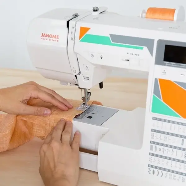 Janome MOD-50 Computerized Sewing Machine with 50 Built-In Stitches, 3 One-Step Buttonholes, Drop Feed and Accessories