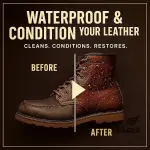 Leather Boot Care Kit – Mink Oil, Saddle Soap for Leather, Applicators & Cloth – Leather Care Kit, Boot Leather Care Kit, Leather Shoe Care Kit for Cowboy Boots, Work Boots, Shoes, and Tack