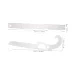 Multi-Functional French Curve Ruler Set for Pattern Making Durable Tailoring Tools for Designers Sewing Rulers with Stylish Curve Design for Garment Creation and DIY Projects