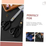 2pcs Heavy Duty Sewing Scissors for Dressmaking and Tailoring Cutters with Sharp White Blades Industrial Shears for Household and Quilting Use