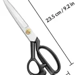 2pcs Heavy Duty Sewing Scissors for Dressmaking and Tailoring Cutters with Sharp White Blades Industrial Shears for Household and Quilting Use