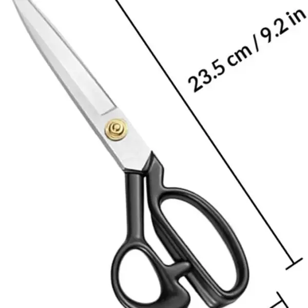 2pcs Heavy Duty Sewing Scissors for Dressmaking and Tailoring Cutters with Sharp White Blades Industrial Shears for Household and Quilting Use