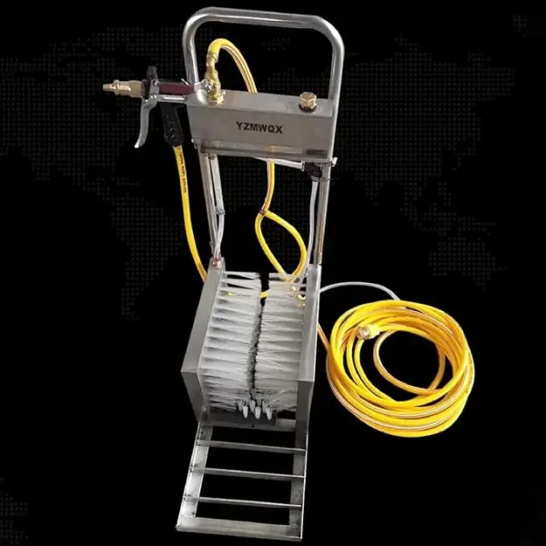 Tnfeeon Rain Boot Scrubber, Stainless Steel Boot Cleaning Machine with Hard Brush, Automatic Shoe Washer, 28 X 54 X 85 Cm, for Farm Garden Barn Outdoor Mud Cleaning