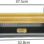 Adjustable Smocking Pleater, 24 Row Pleat Sewing Machine, Adjustable Closeness & Depth, 47 Needle Positions, with Sewing Needles & Tool, for Costume