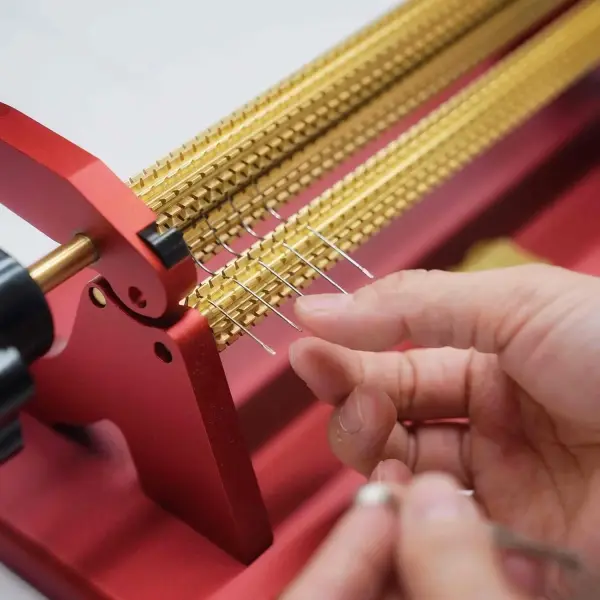 Adjustable Smocking Pleater, 24 Row Pleat Sewing Machine, Adjustable Closeness & Depth, 47 Needle Positions, with Sewing Needles & Tool, for Costume